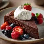 serving perfect sourdough chocolate cake