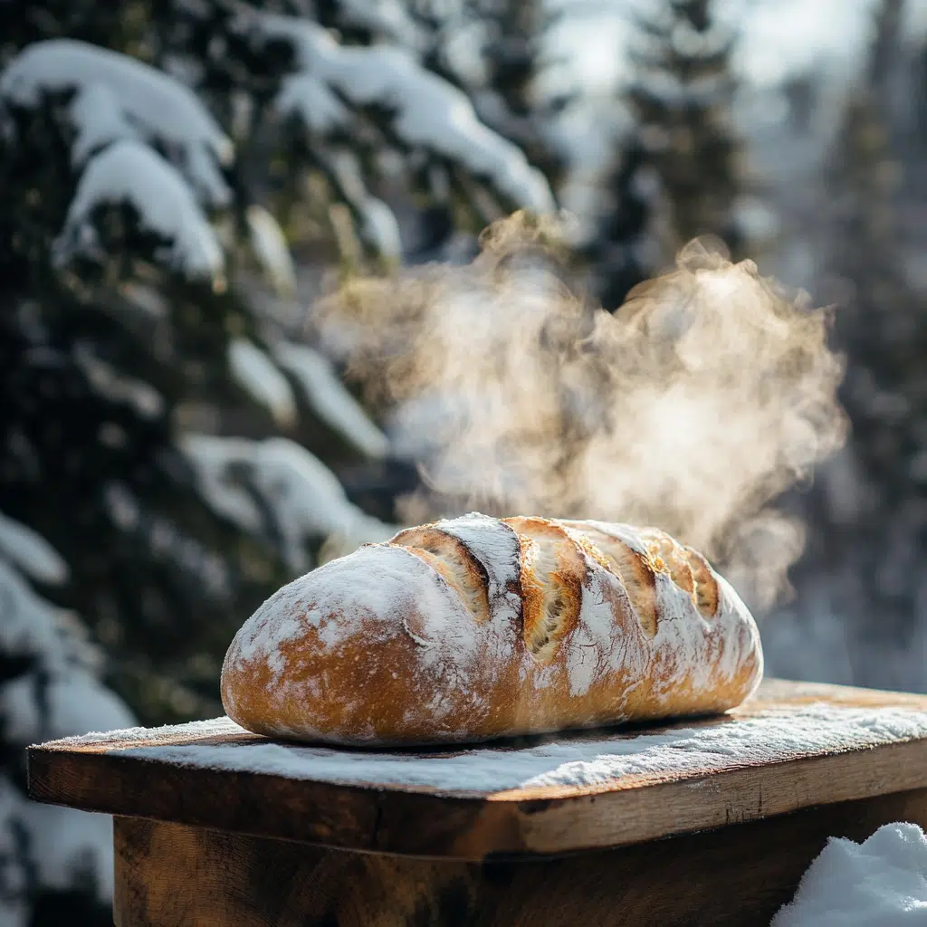 Sourdough Anchorage – 7 Secrets of Bold, Wild Alaskan Bread 5 sourdough anchorage loaf in snowy Alaskan forest