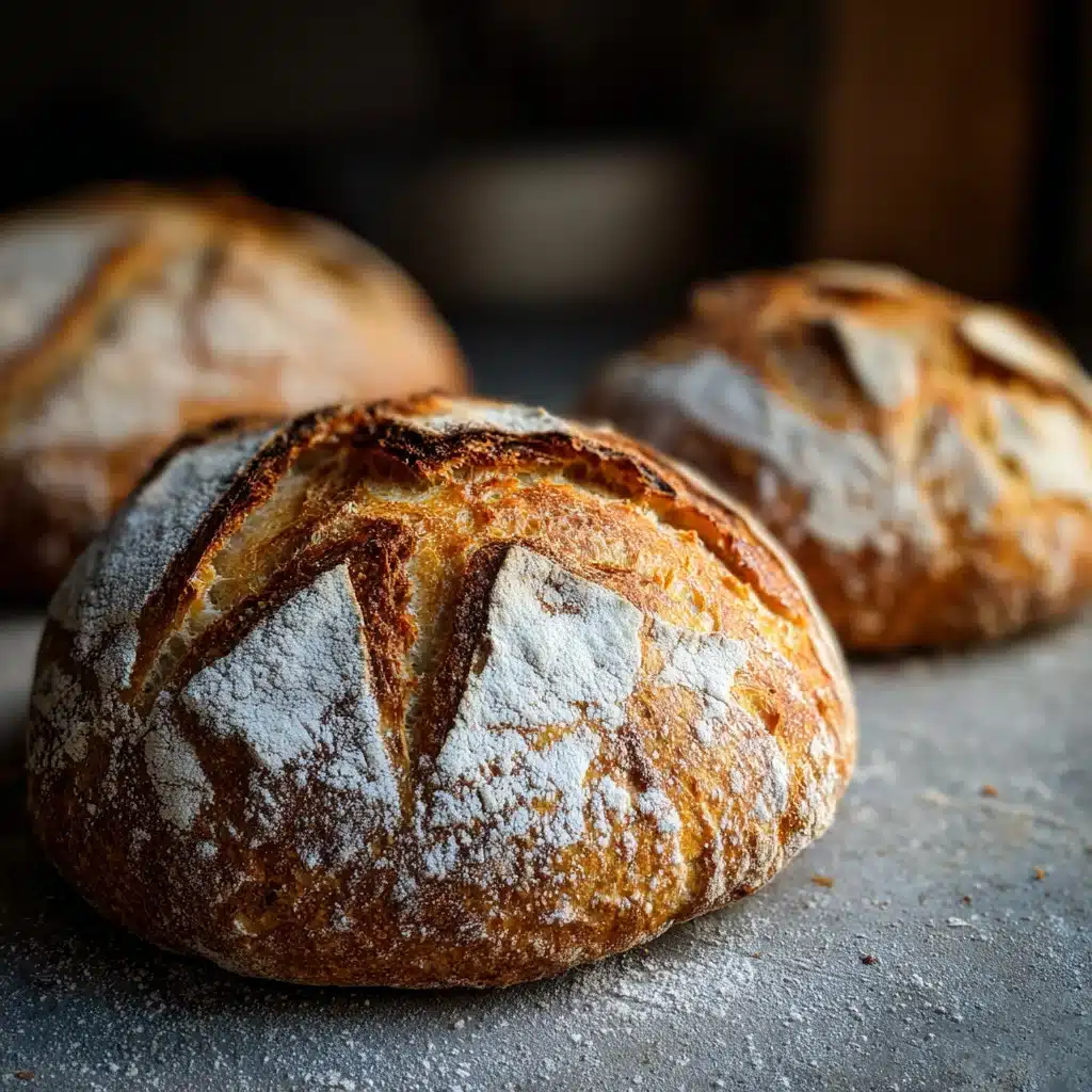 Bolted flour in sourdough bread close-up