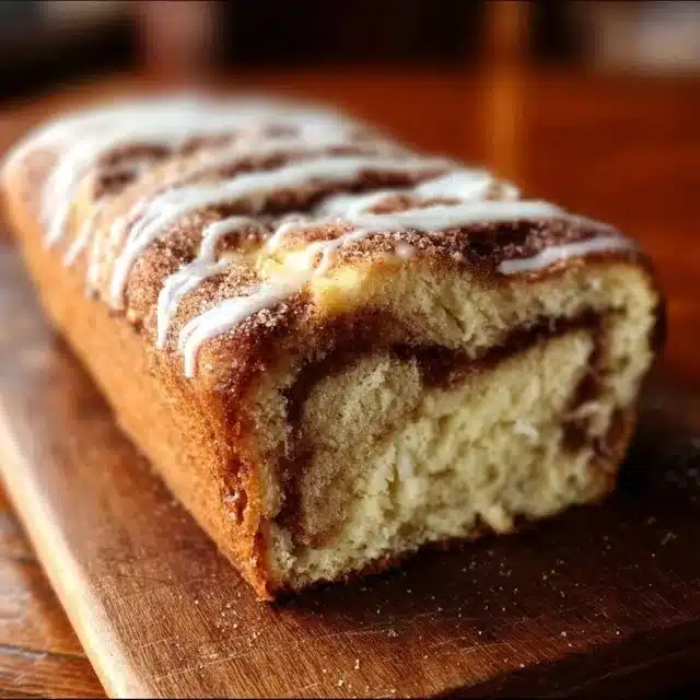 Delicious Dollywood Cinnamon Bread served warm with a sweet glaze