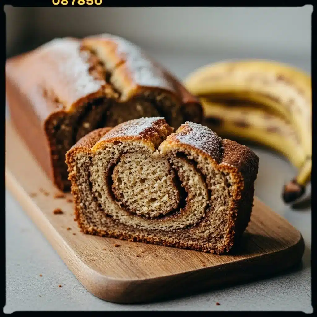 Homemade Cinnamon Swirl Banana Bread 2 Delicious homemade cinnamon swirl banana bread baked to perfection
