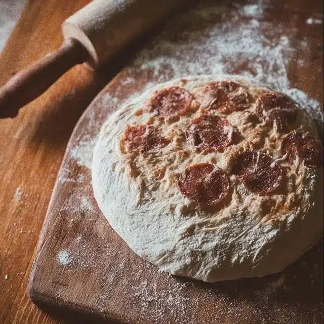 Quick and easy sourdough discard pizza dough preparation