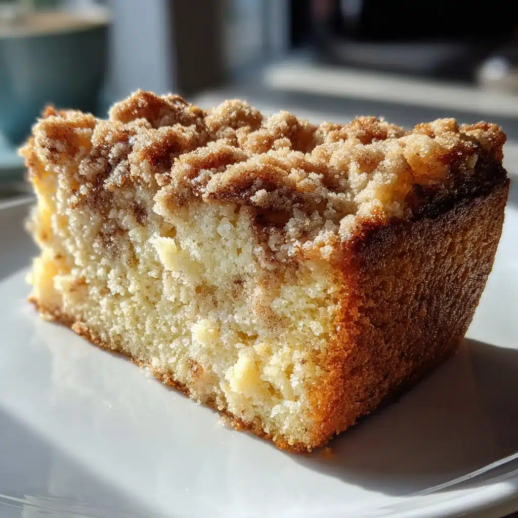 Sourdough Discard Coffee Cake , 5-Star Moist Recipe You’ll Love 5 Sourdough discard coffee cake slice with crumb topping