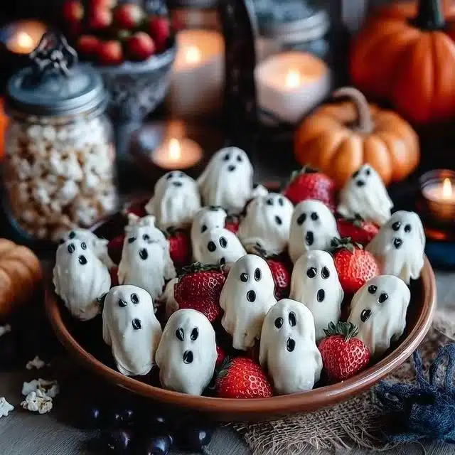 Spooky Halloween movie snacks for a festive movie night.