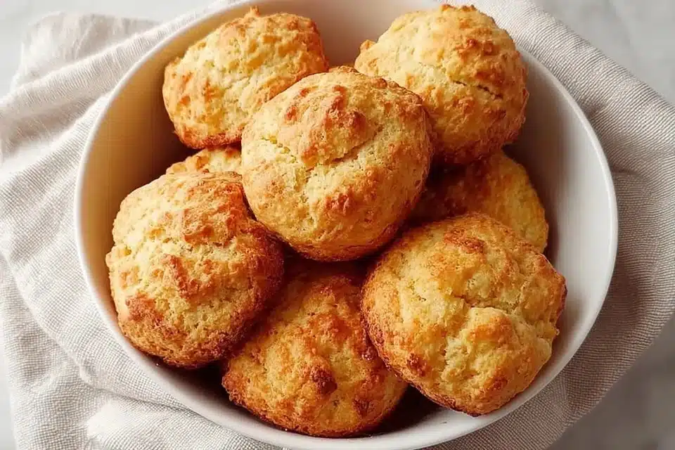 Delicious low fat pumpkin scones ready to be served with a cup of tea