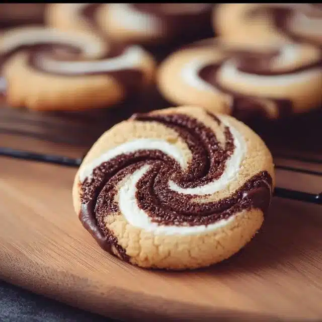 Gooey Chocolate Marshmallow Swirl Cookies