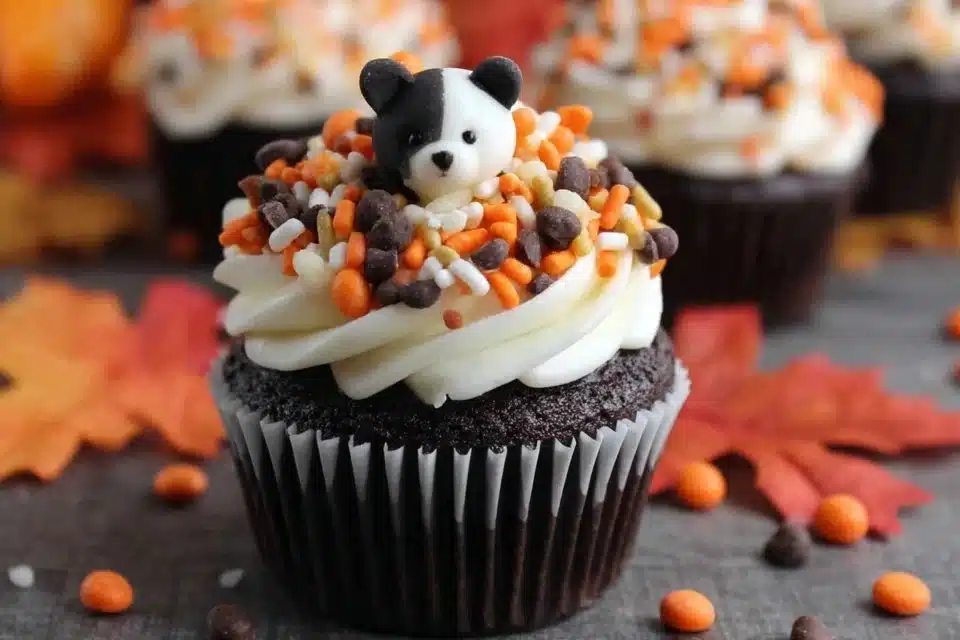 Easy Chocolate Halloween Cupcakes Recipe: 7 Magical Treats with Creamy Frosting 4 Easy chocolate Halloween cupcakes topped with creamy frosting