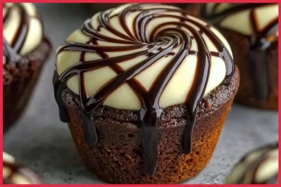 Easy Death By Chocolate Mini Cheesecakes 4 Easy Death By Chocolate Mini Cheesecakes with rich chocolate topping