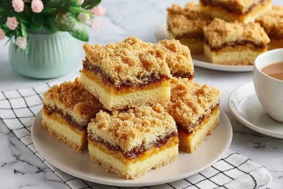 1 Easy Pumpkin Coffee Cake with Pecan Crumble That Feels Like Fall in Every Bite 4 Easy pumpkin coffee cake with pecan crumble topping slice on a plate