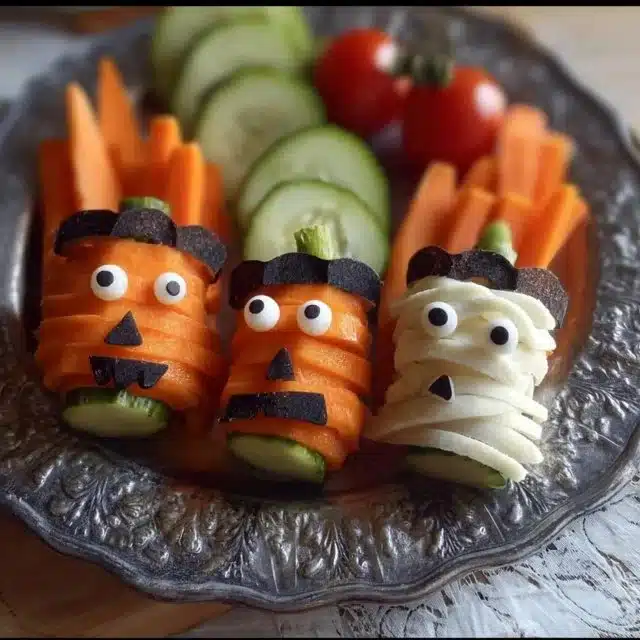 Colorful Halloween dishes ideas for kids, featuring fun and healthy options.