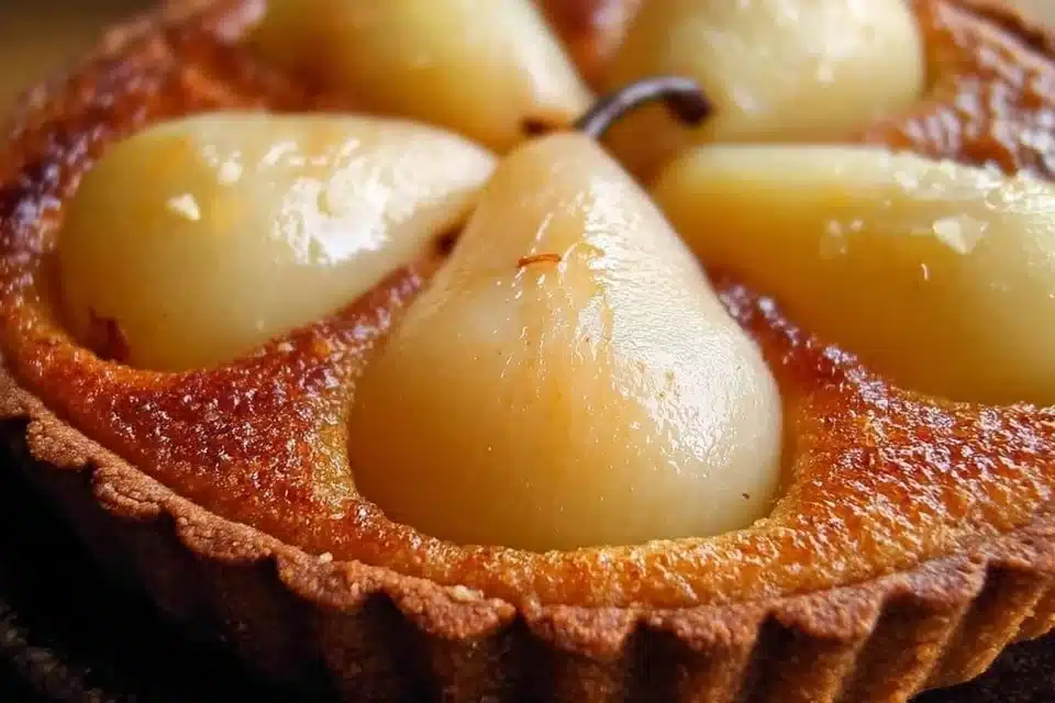 Pear Tart with Almonds French Bourdaloue
