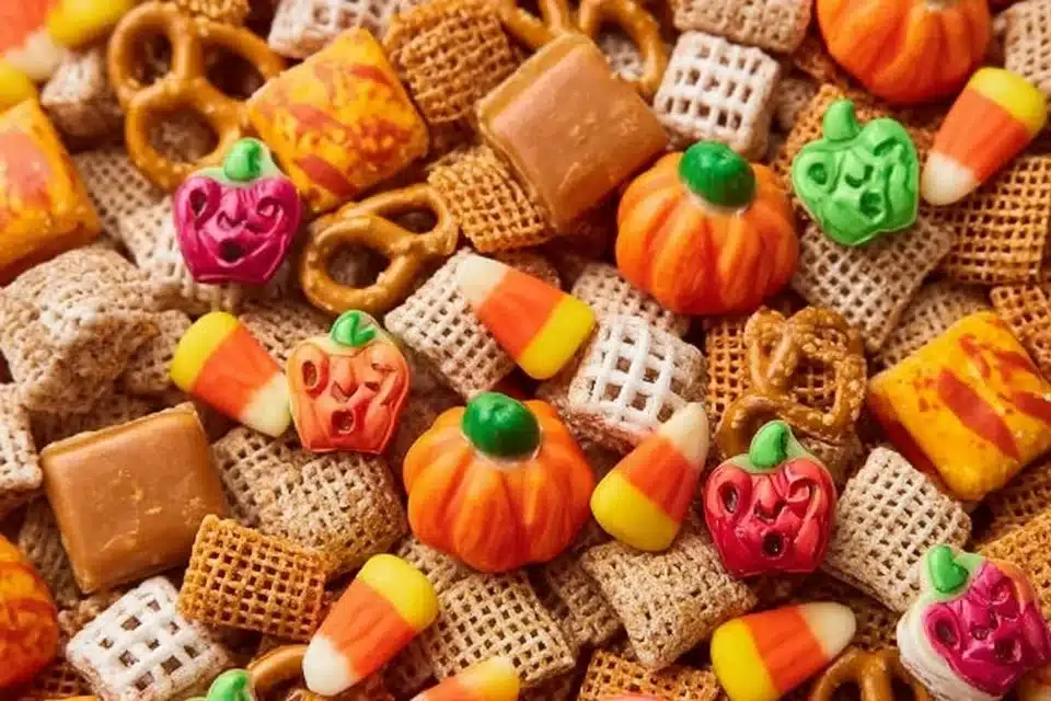 Pumpkin Butter Filled Jack O’Lantern Sandwich Cookies displayed on a festive plate