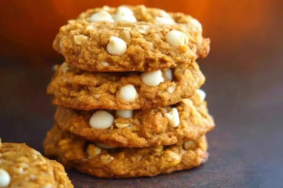 Pumpkin Cookies for Fall 2 Delicious homemade pumpkin cookies for fall season with spices and icing.