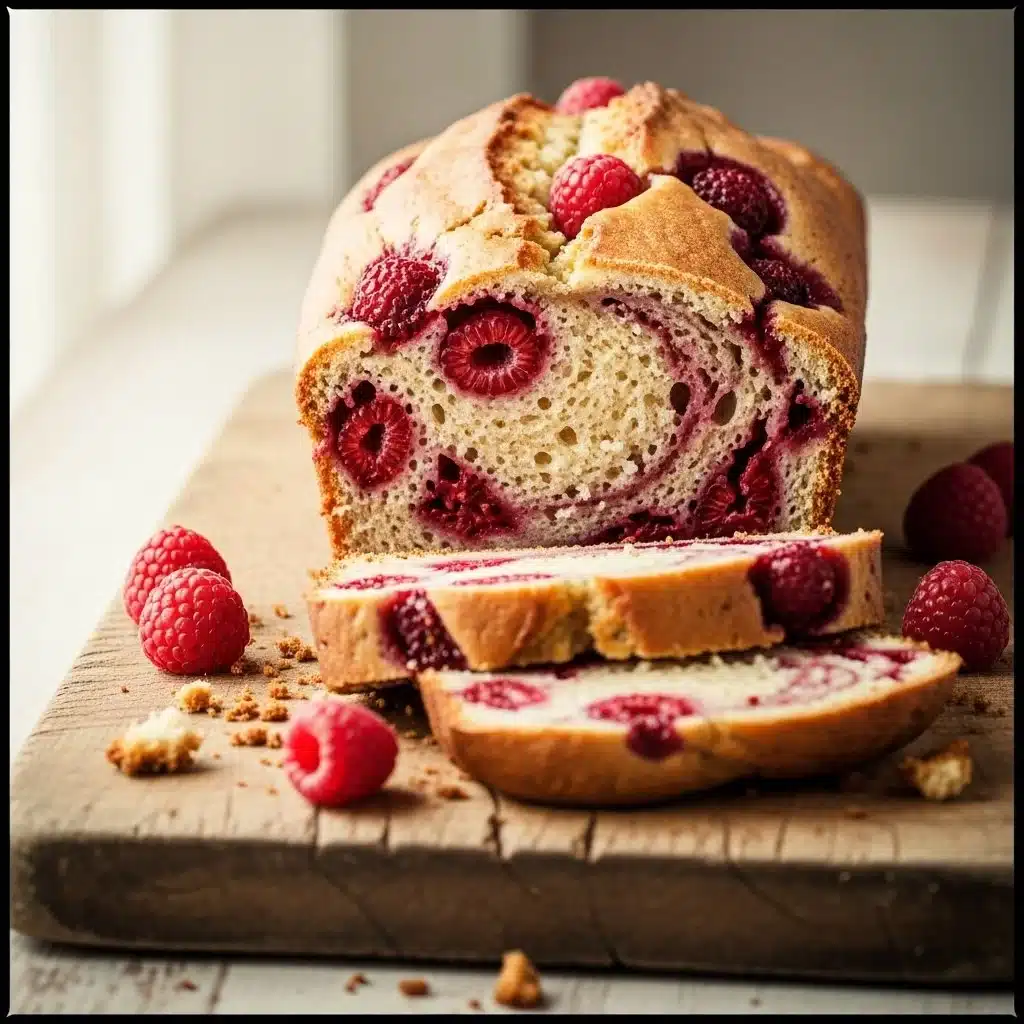 The Best Raspberry Bread 1 Delicious homemade raspberry bread fresh out of the oven