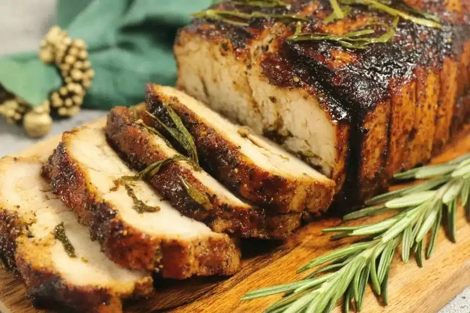 5 Reasons This Easy Vegan Turkey Roast Will Win Every Holiday Table 4 Easy vegan turkey roast for holiday dinner, a plant-based festive dish.