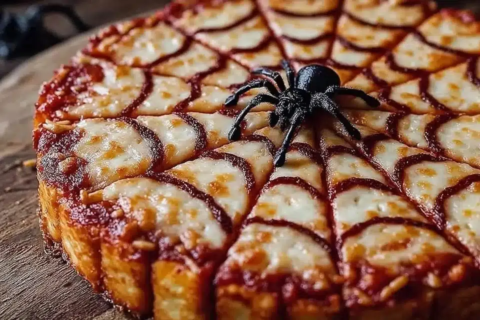 Spider Web Pizza 4 Delicious Spider Web Pizza with creative toppings and design
