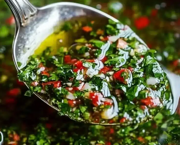 5 Irresistible Reasons Zesty Chimichurri Sauce Is Perfect for Grilled Meats 4 Fresh chimichurri sauce in a bowl, ready to enhance grilled meats