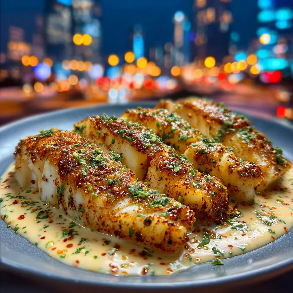 Garlic Butter Cod Strips with Sweet Chili Lime Sauce