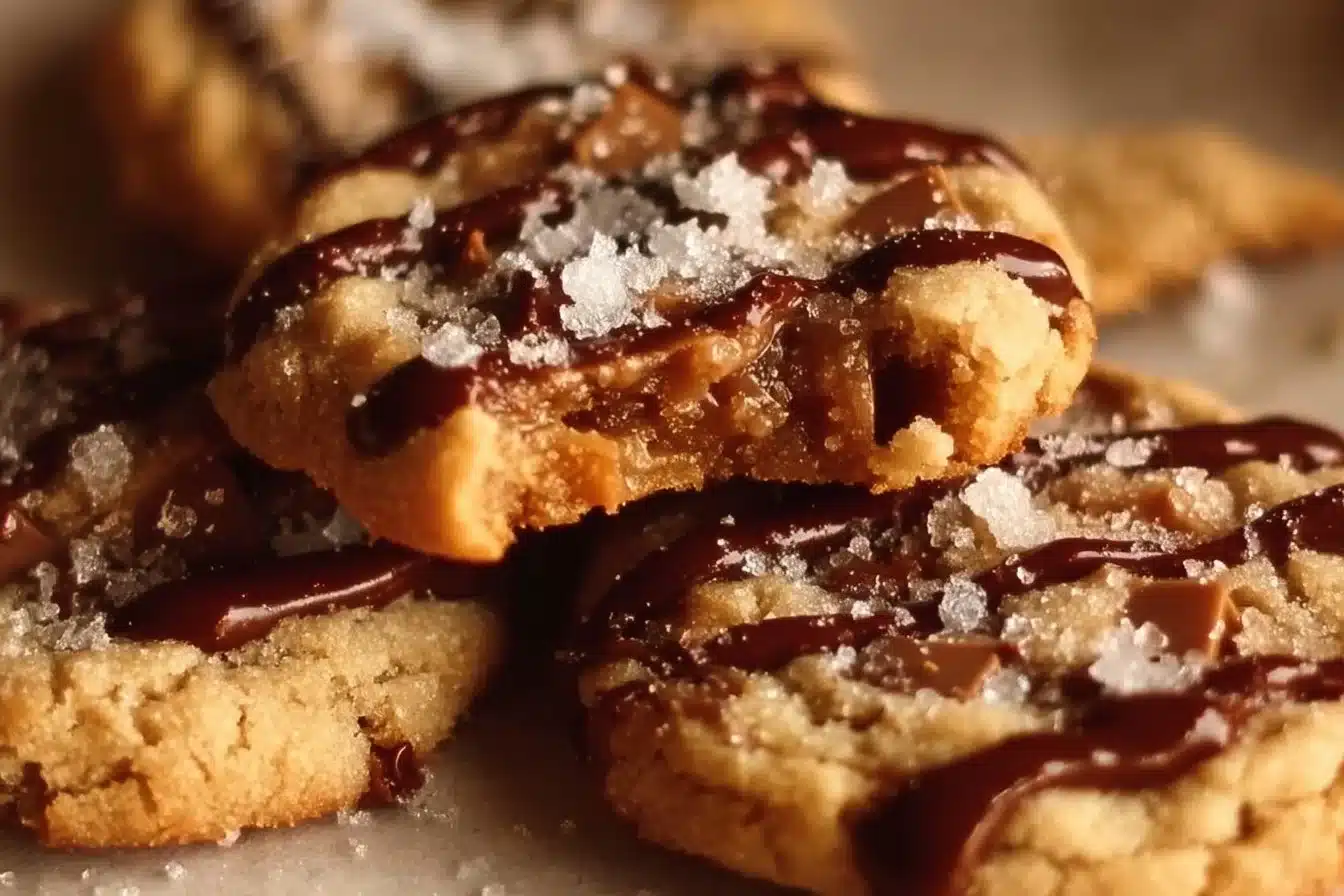 Addictive Christmas Crack cookies on a festive plate