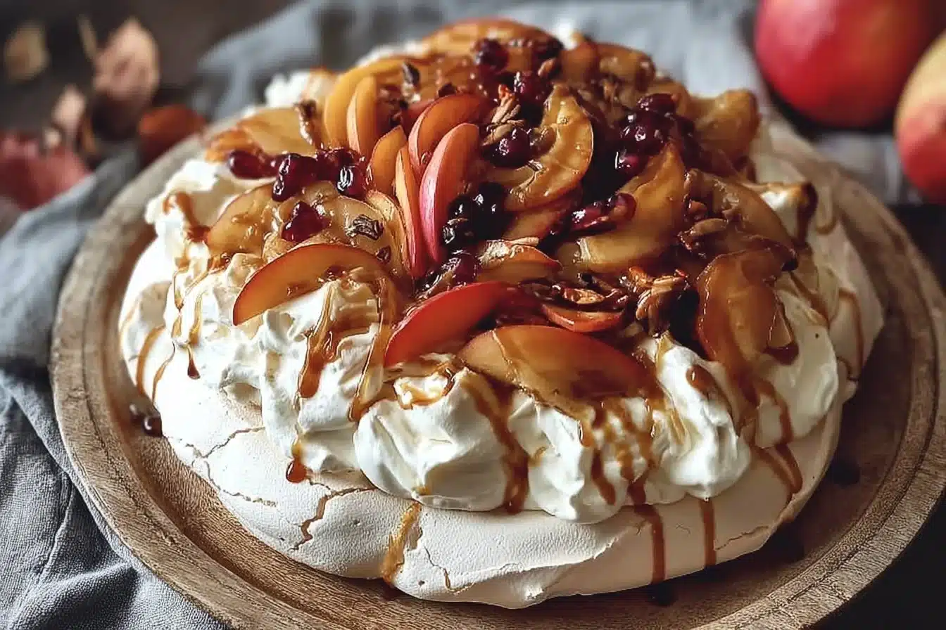 Autumn Pavlova – Fall Dessert with Seasonal Flavors 3 Delicious Autumn Pavlova dessert with seasonal flavors of fall fruits and spices