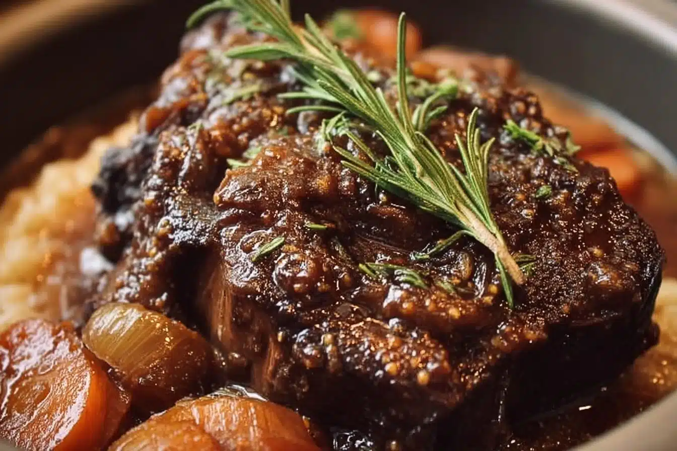 Delicious beef shank cooked in a crockpot for a flavorful meal