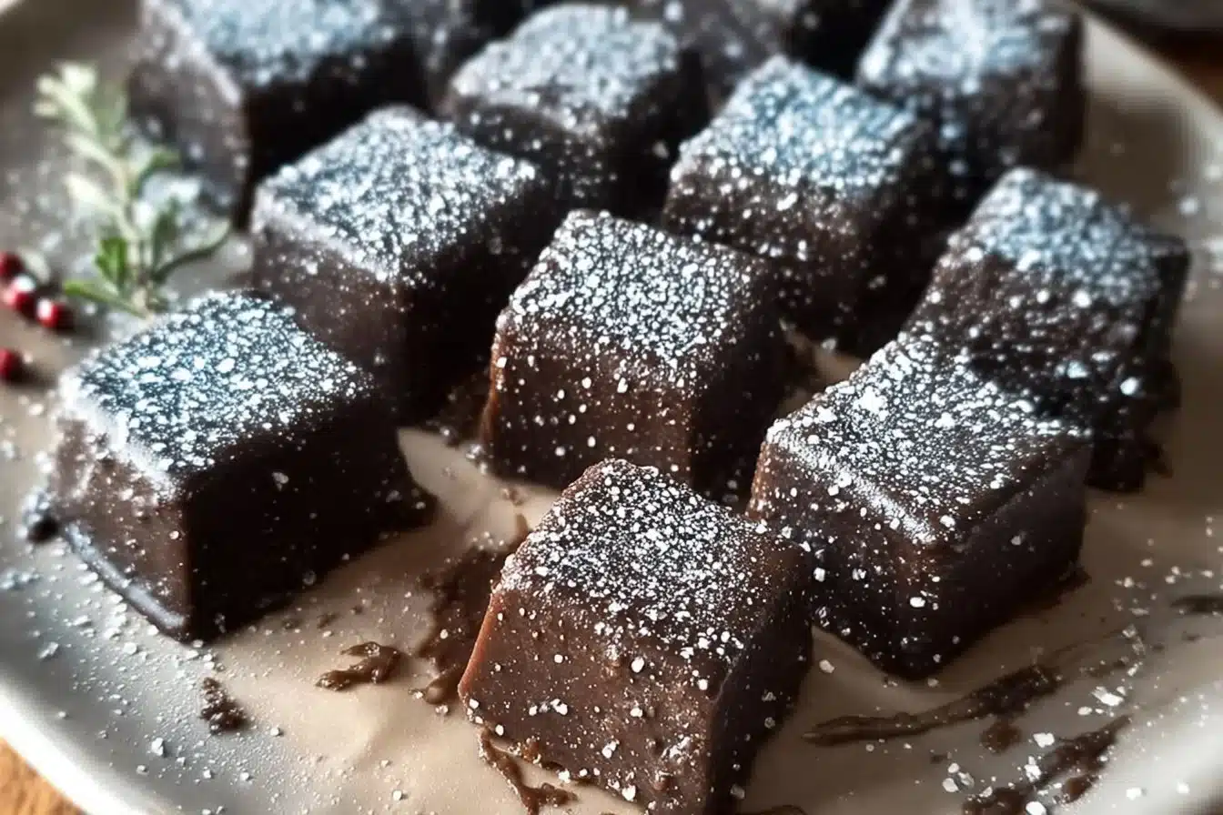 Festive Christmas Coal Candy treats for holiday celebrations.
