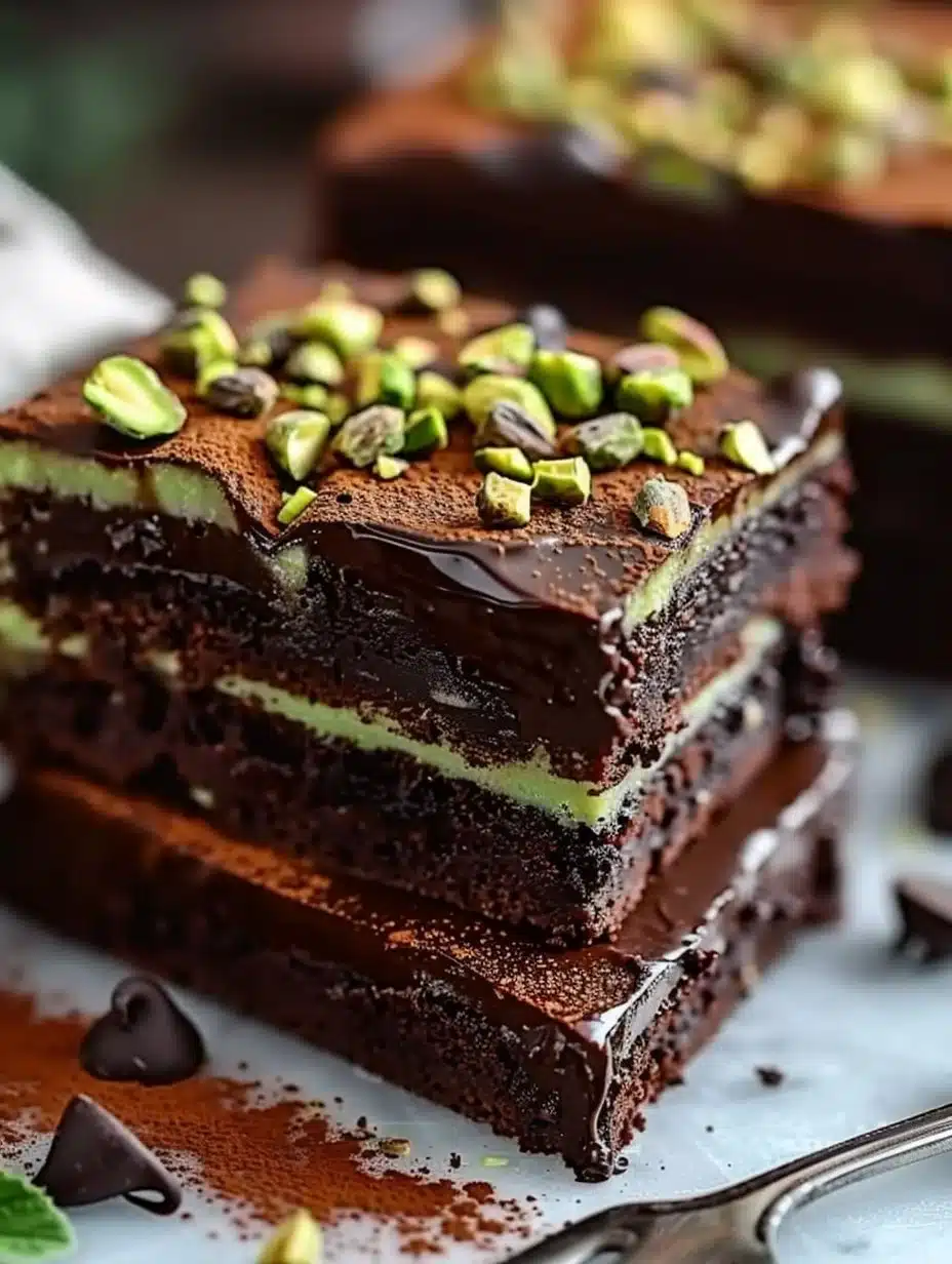 Luxury Dubai Chocolate Pistachio Bar Cake with rich chocolate and pistachio topping