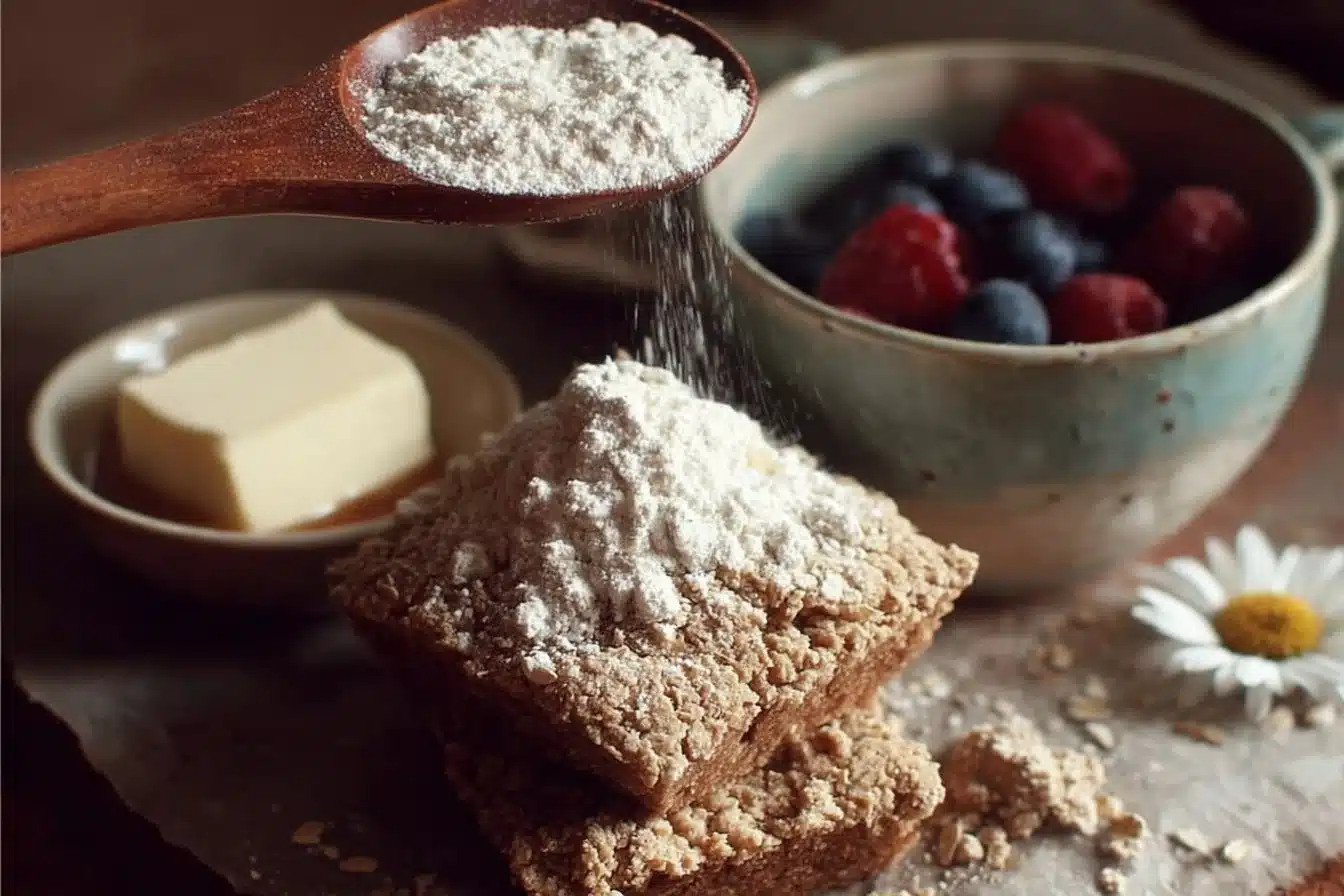 Delicious Oat Flour Desserts for a Healthier Sweet Tooth 3 Assorted delicious oat flour desserts on a wooden table
