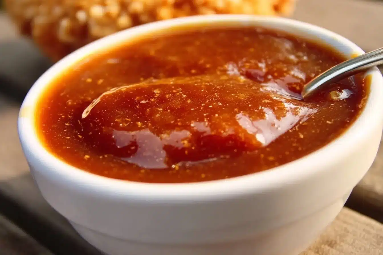 Easy homemade Chick-Fil-A honey roasted BBQ sauce in a bowl