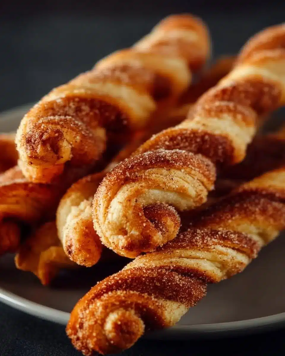 Easy Air Fryer Cinnamon Twists 3 Easy air fryer cinnamon twists, golden and crispy cinnamon sugar pastries