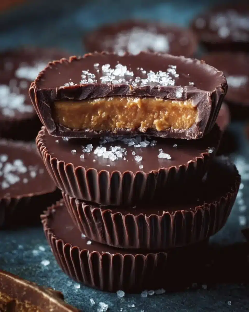 Easy Homemade Reese’s Cups 3 Easy homemade Reese's Cups recipe with creamy peanut butter and chocolate.