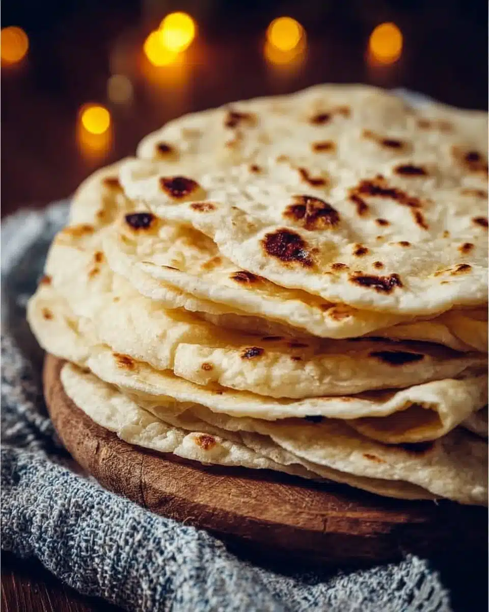 Delicious homemade sourdough tortillas made from sourdough discard