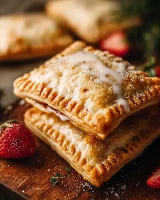Homemade Sourdough Pop Tarts with fruity filling and golden crust