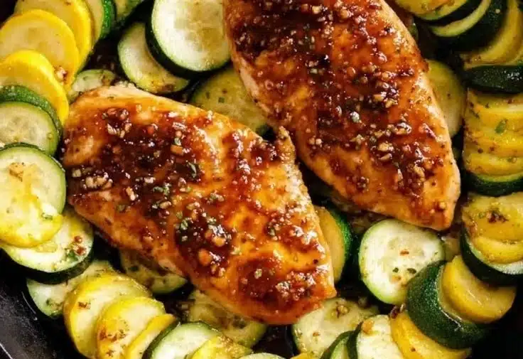 Sweet and Spicy Chicken Rice Bowl filled with vibrant flavors and ingredients